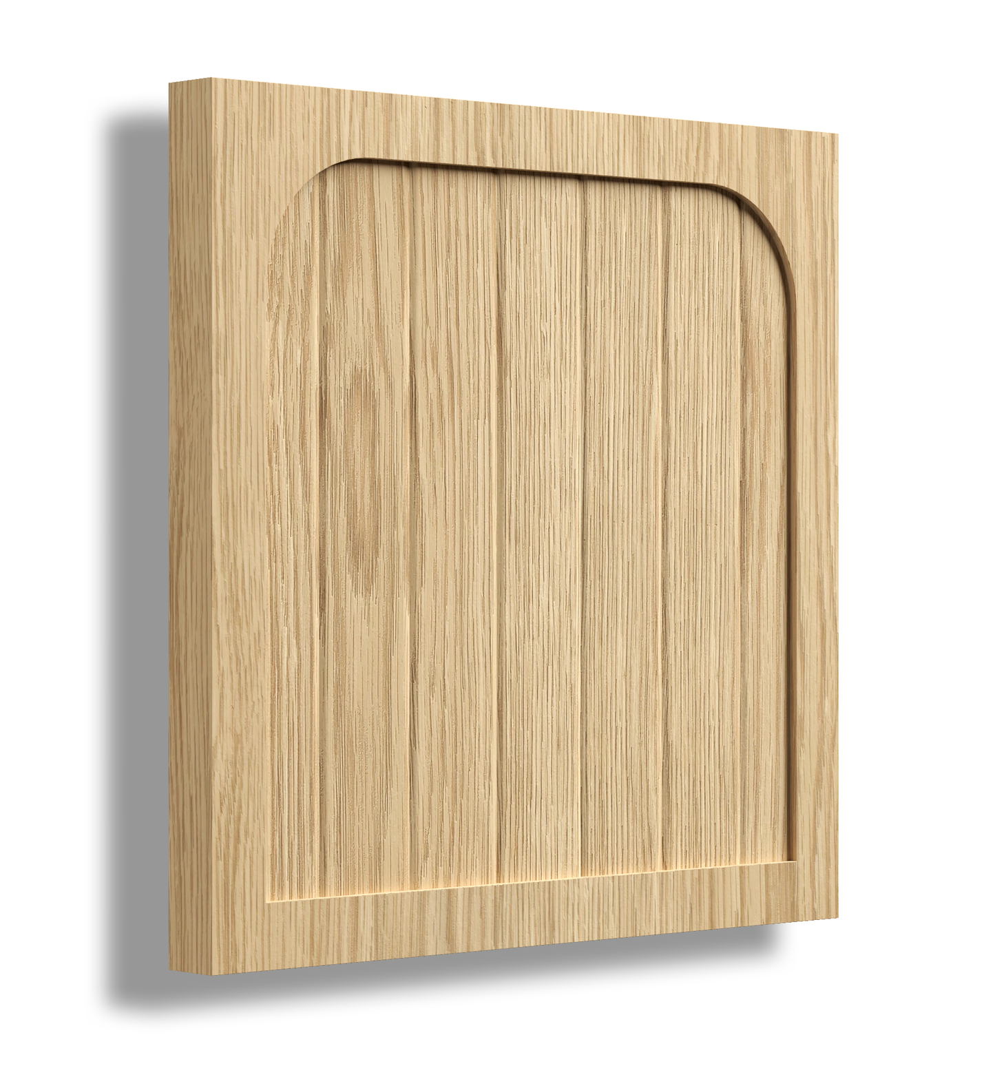 V Arched 20 Profile Timber Door Sample.