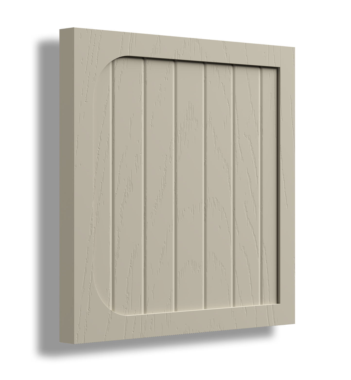 V Semi Round 20 Profile Painted Door Sample.
