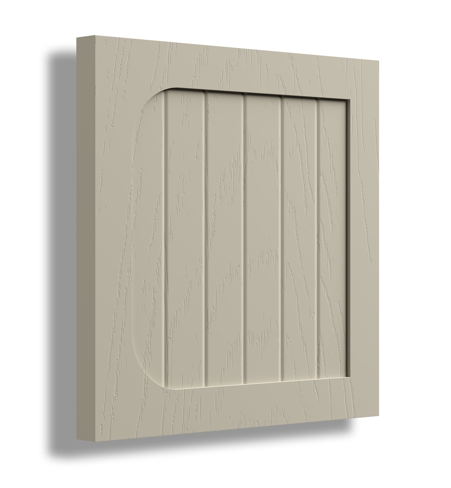 V Semi Round 30 Profile Painted Door Sample.