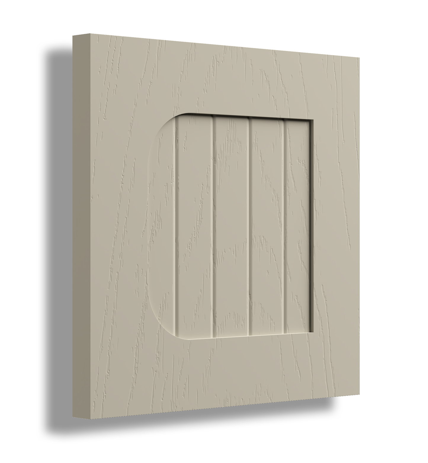 V Semi Round 50 Profile Painted Door Sample.