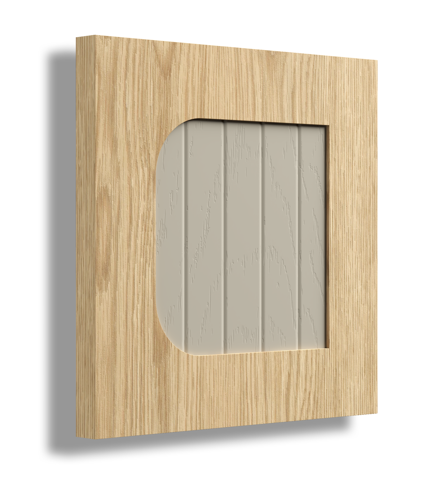 Semi Round 50 Profile Painted V Accent Door.