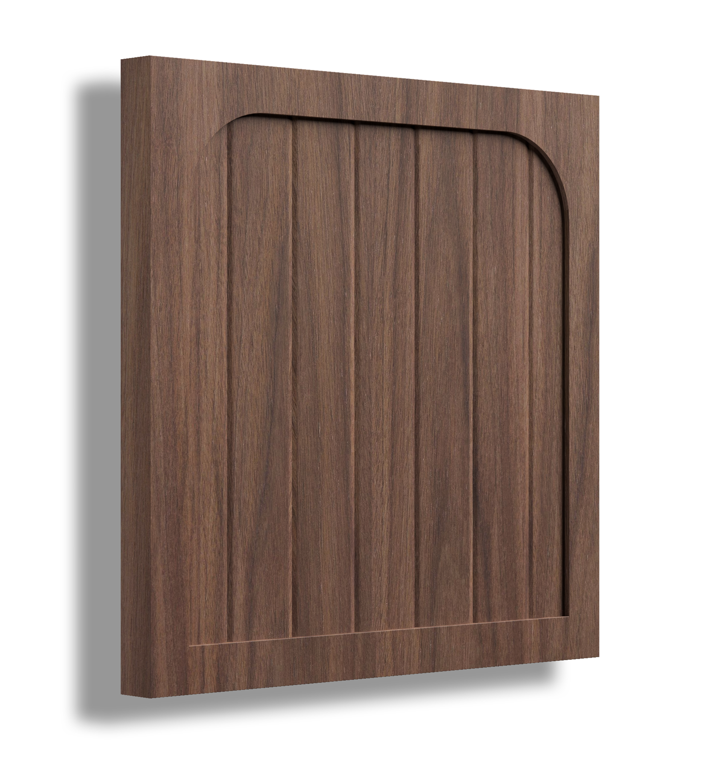 V Arched 20 Profile Stained Door Sample.
