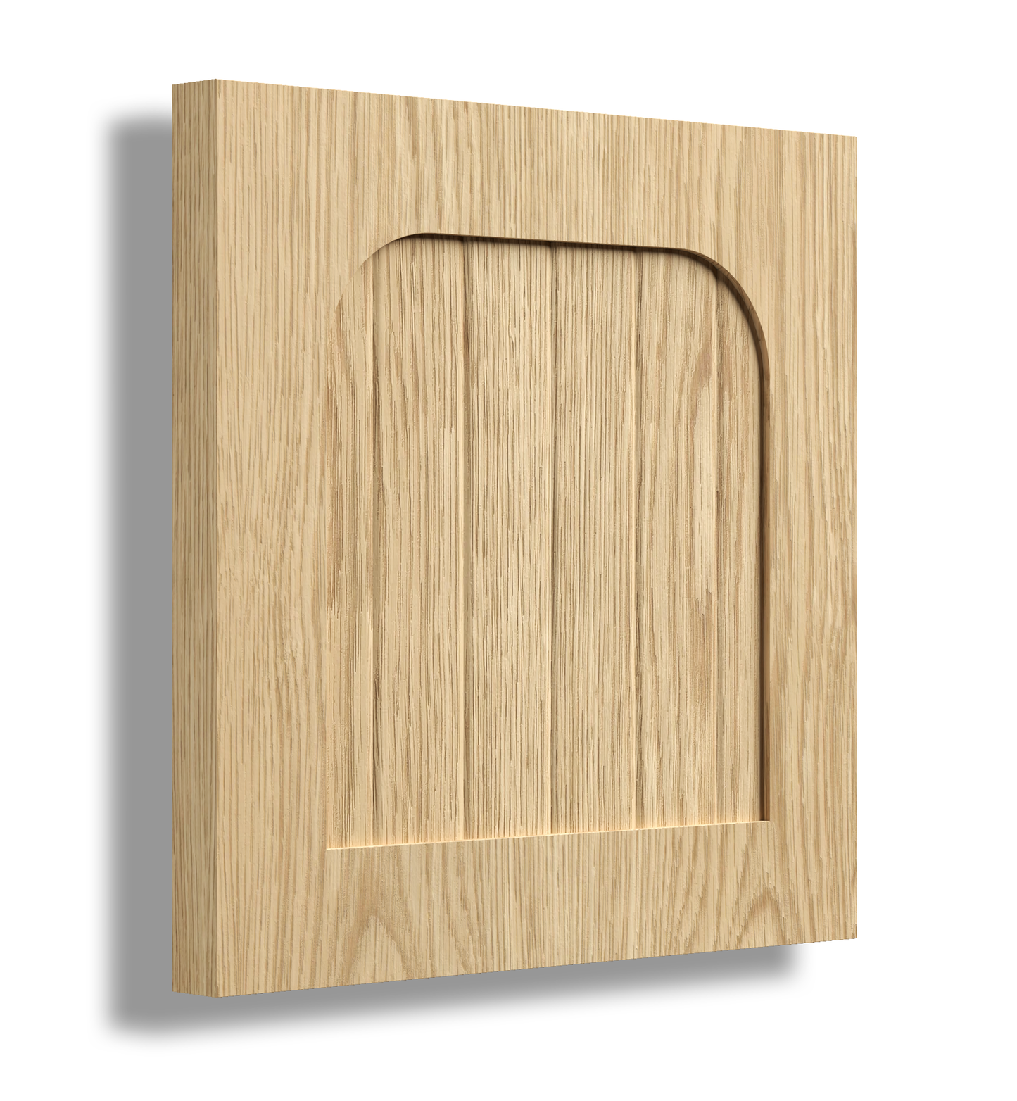 V Arched 40 Profile Timber Door Sample.