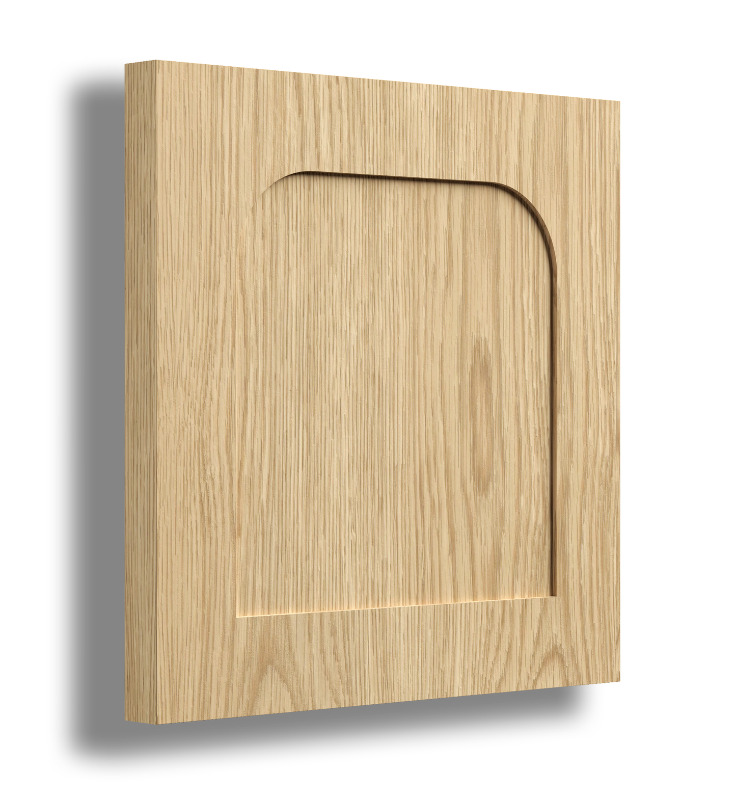 Arched 40 Profile Timber Door Sample.