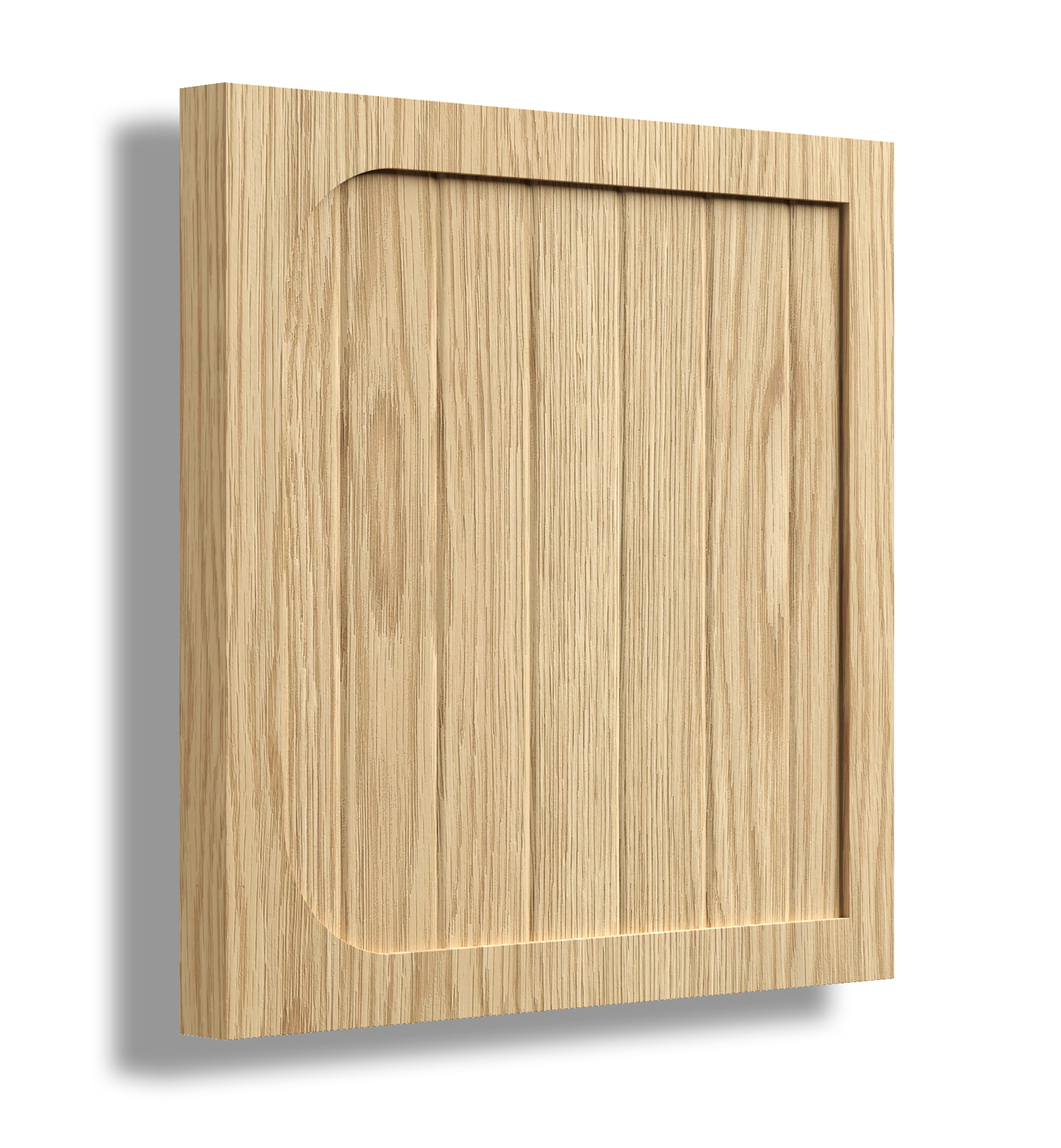 V Semi Round 20 Profile Timber Door Sample.