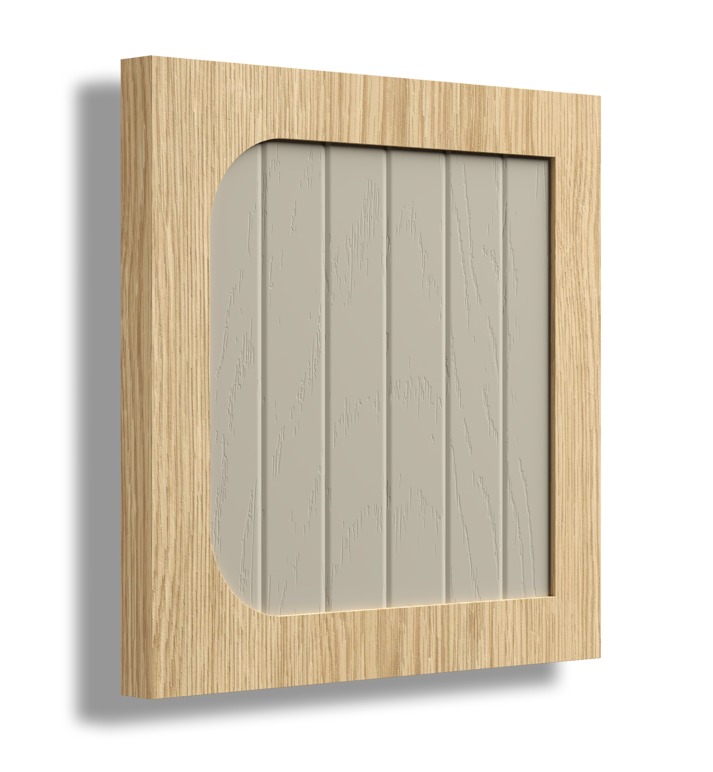 Semi Round 30 Profile Painted V Accent Door.