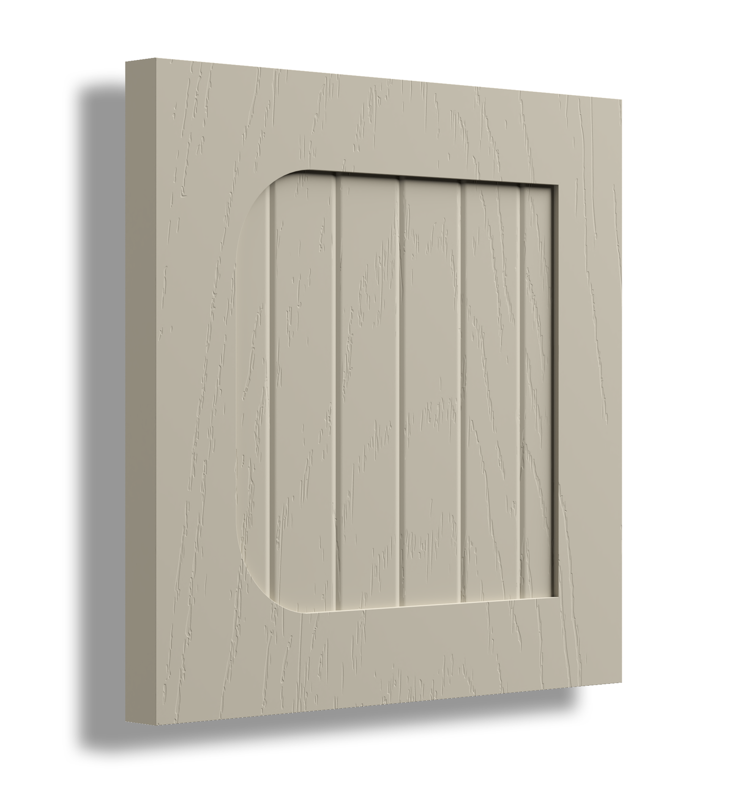 V Semi Round 40 Profile Painted Door Sample.