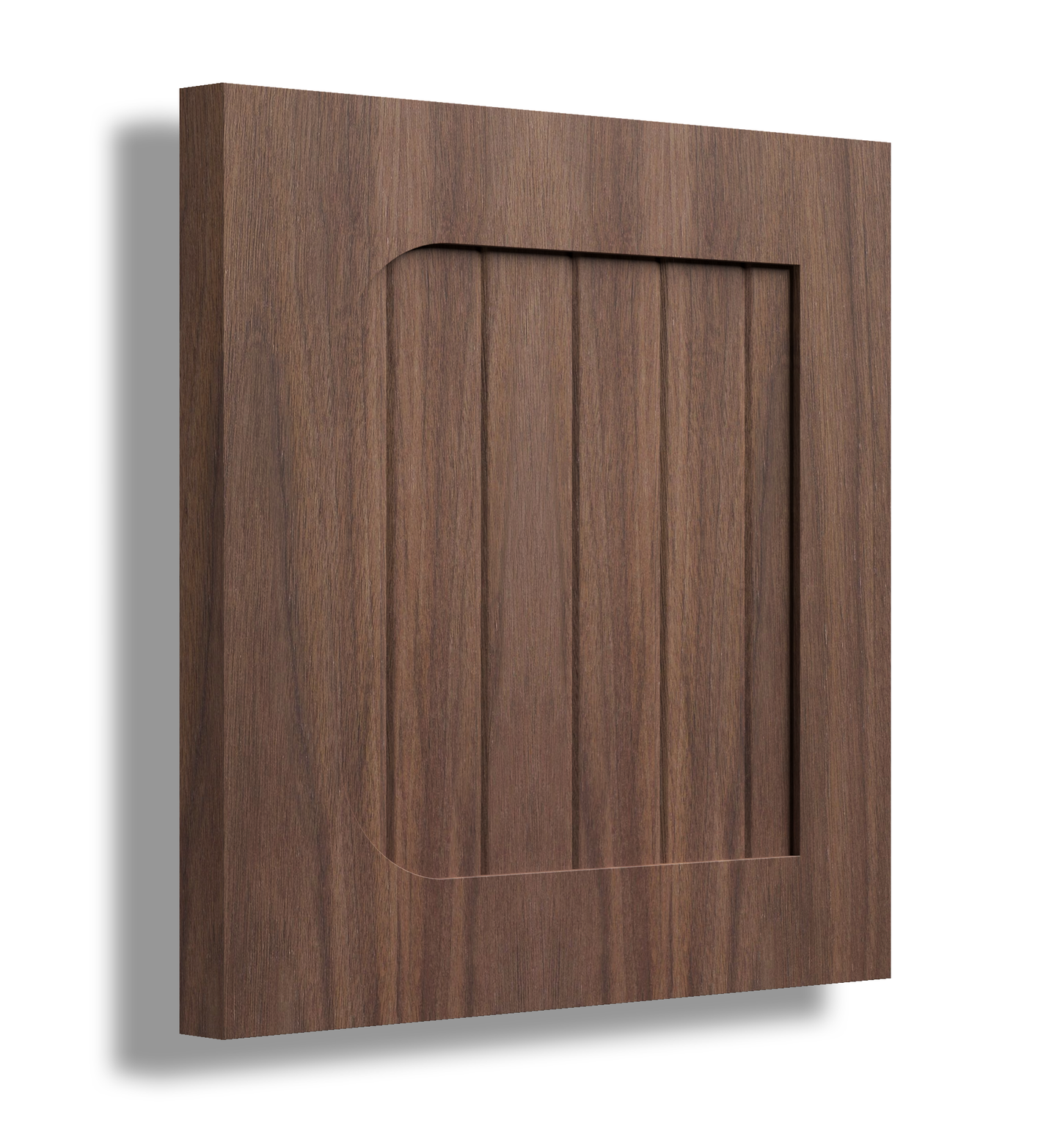 V Semi Round 40 Profile Stained Door Sample.
