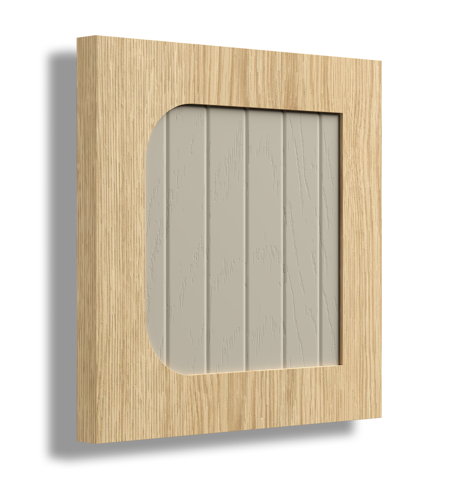 Semi Round 40 Profile Painted V Accent Door.