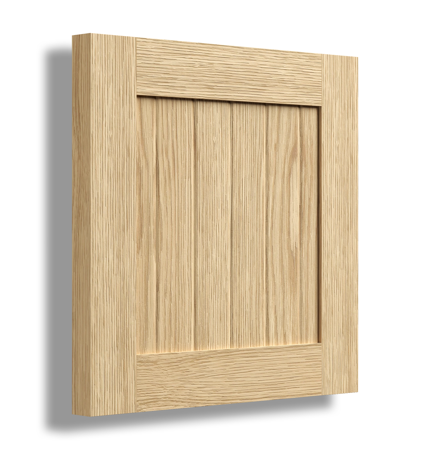 V Shaker 40 Profile Timber Door Sample.